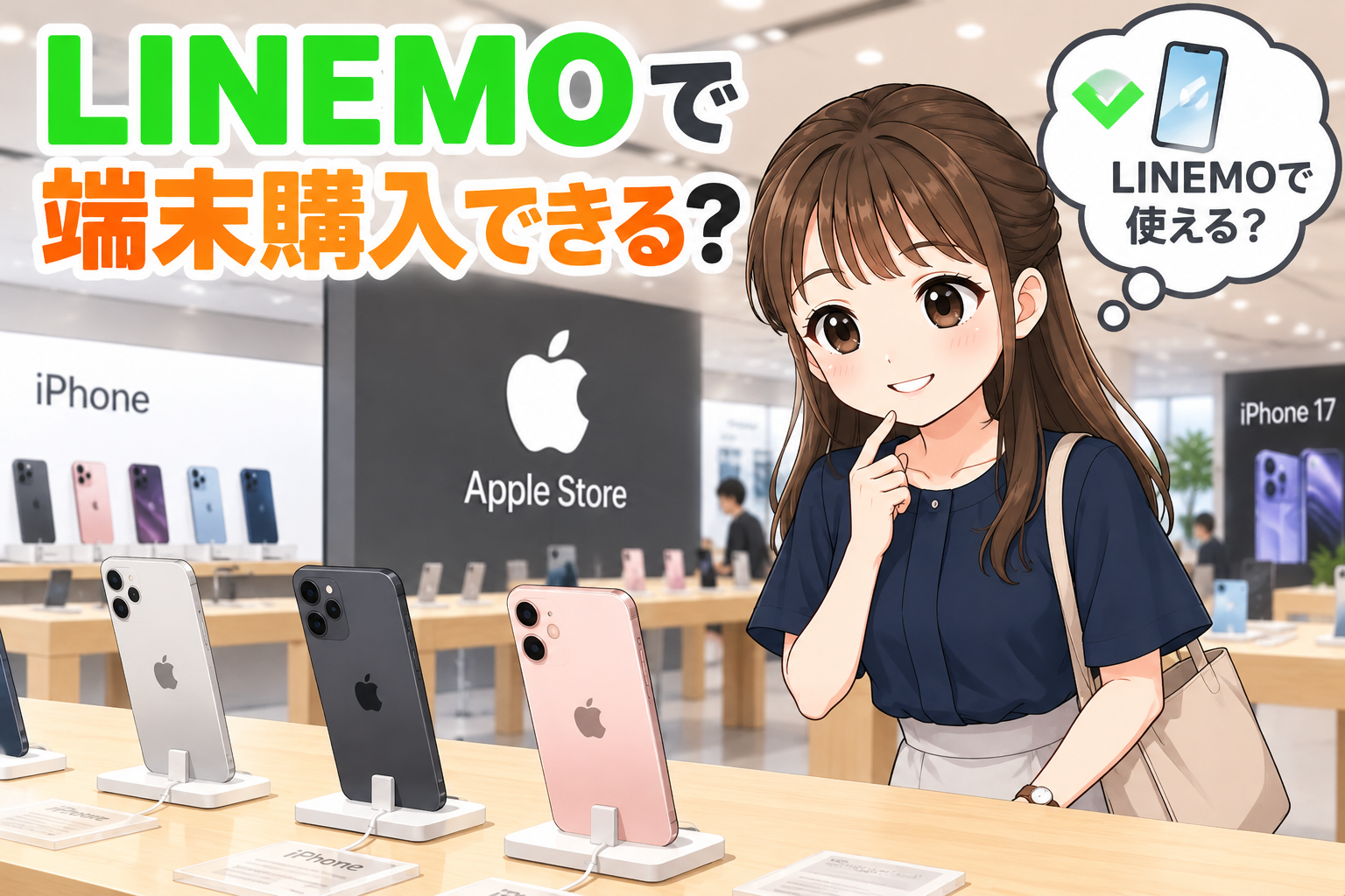 LINEMOで端末購入できる？iPhone・Androidの購入先とおすすめ機種を解説